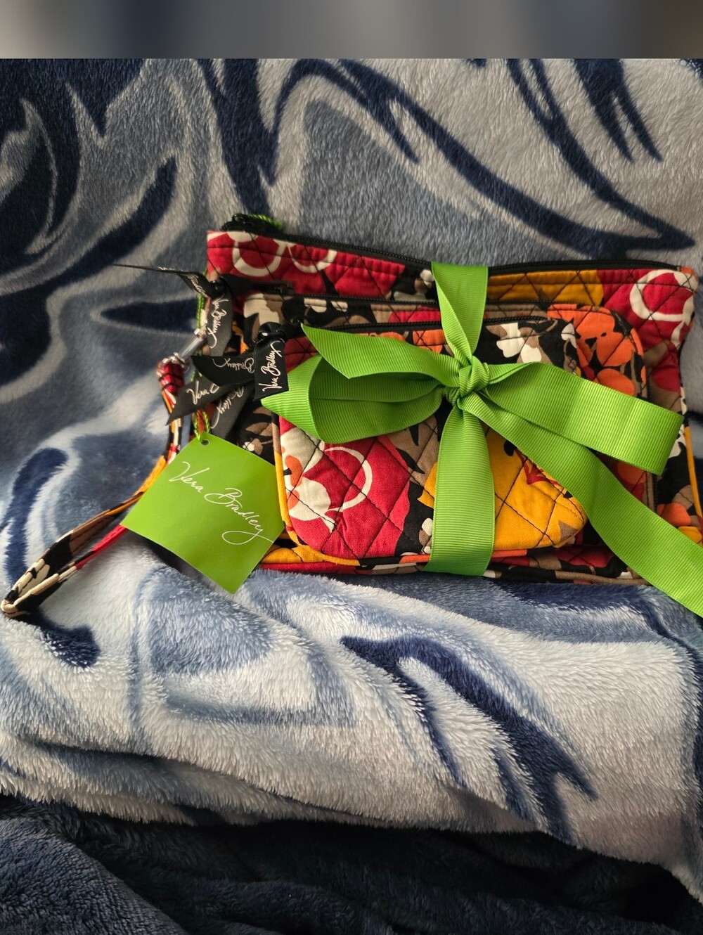 NWT Vera Bradley Cosmetic Trio In Bittersweet (Retired)